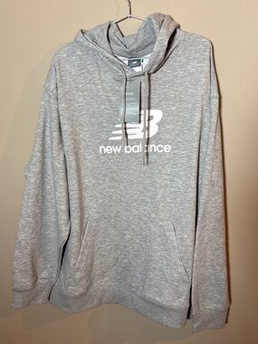 New Balance Grey Relaxed Hoodie Size 2X 2XL NEW